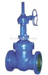 DIN gear operated gate valve