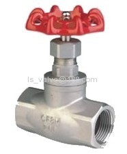 Screwed end globe valve