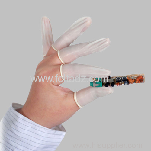 Latex Finger Cots/white powder-free finger cots