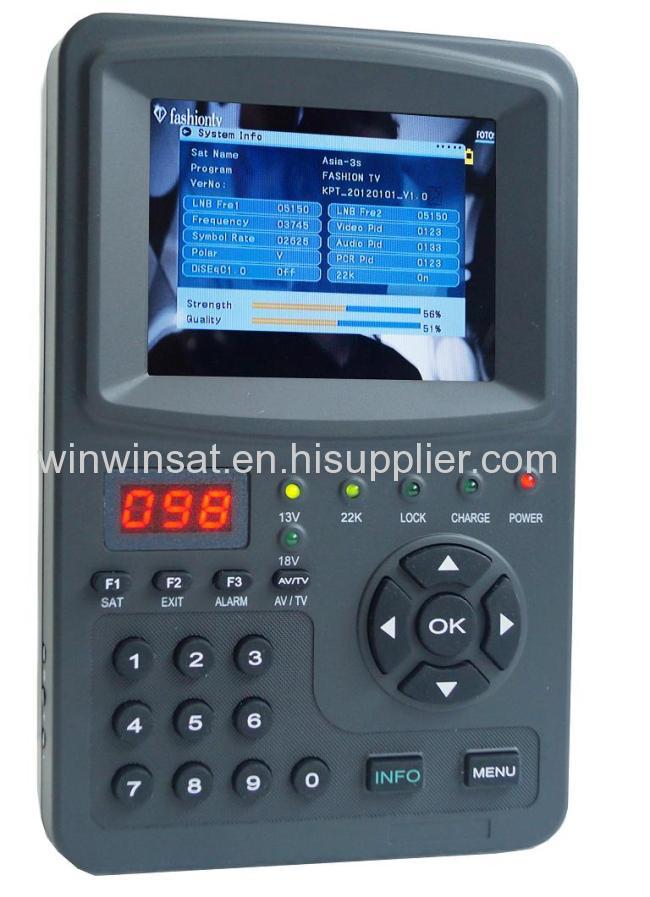 satellite finder mpeg4 KPT-968G fast seek TV signal and strong