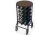 Metal Commercial Metal Wine Racks , Hotel Wine Display Stands