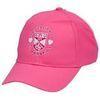 100% Cotton 54cm Pink Kids Baseball Caps Embroidered With Brass Buckle And Grommet Closure