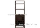 Home Wood Wine Display Stands , Commercial Corner Wine Cabinet