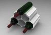 6 Bottle Aluminum Wine Display Stands , Table Shop Furniture