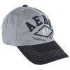 100% Cotton Customized Grey Mens Baseball Cap , Flat Embroidery 6-Panel 58cm Sports Hats