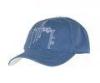 Adjustable Canvas Custom 3d Embroidery Cotton Ladies Baseball Caps , Sports Caps Hats For Girls