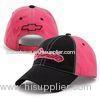 6 Panel Adjustment Brass Buckle Ladies Baseball Caps Embroidery For Women / Girls