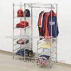 Mall Clothing Display Racks , Metal Garment Storage Shelves