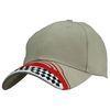 Customized 6-Panel Racing Baseball Caps / Hats With Flat / 3D Embroidery, For Men