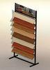 Hardwood Tile Waterfall Display Rack , Flooring Display Stand