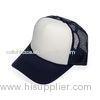 Two Tone 100% Cotton Plain Mesh Hip Hop Caps Pre-Curved Visor For Kids