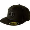 Azo-Free Cotton Black 58cm Hip Hop Caps With Brass / Velcro Buckle For Men