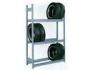 Wall Mounted Dove Gray Truck Tire Display Racks For Car Shop