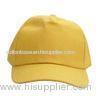 Yellow Vogue 58cm Cotton Sports Denim Baseball Cap For Summer Embroidery