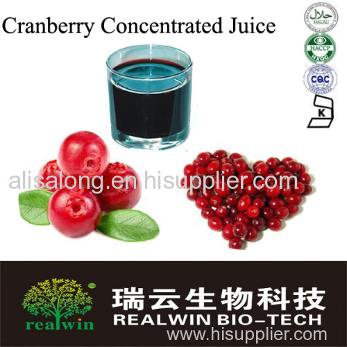 Pure Natural Cranberry Juice concentrate 65brix/Cranberry Juice