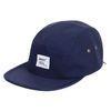 Dark Blue Strap Back Hats With Embroidered Logo For Men With Velcro Buckle