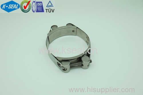 High Quality Stainless Steel Double Bolt Hose Clamp KGD8x100SS