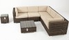 Garden rattan furniture lounge set sofa