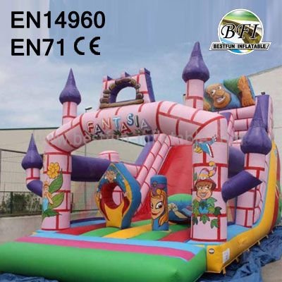 Fantasia Inflatable Castle Slide