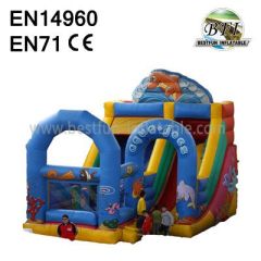 Commercial Sea World Inflatable Slide