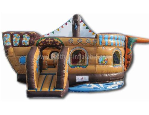 Small Kids Ship Slide Blow Up Inflatables