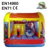 Inflatable Spiderman Castle Slide Obstacle Bouncer With Roof