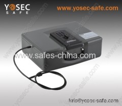 Yosec vehicle car safe with electronic lock/Portable safe with cable