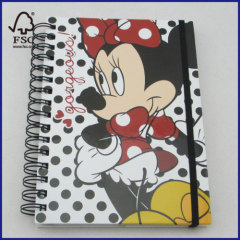 A5 disney hardcover spiral notebook