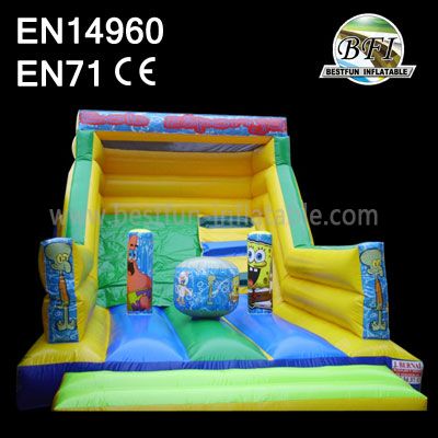 Spongebob Adventure Inflatable Slide With Bouncer