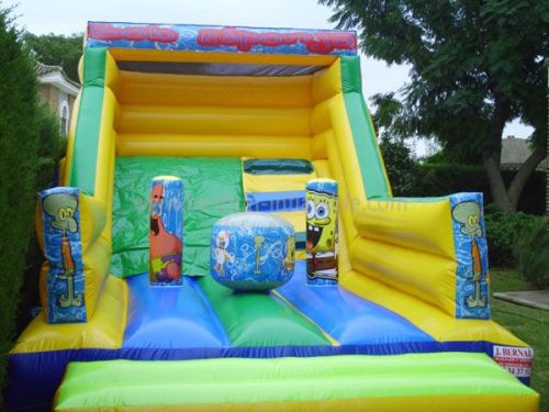 Spongebob Adventure Inflatable Slide With Bouncer