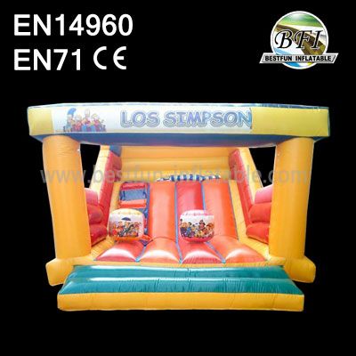 Los Simpasons Inflatable Bounce House Slide