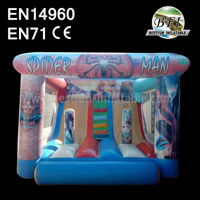 Kids Party Spider Man Inflatable Slide Bouncer Jumping