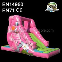 Pink Children Inflatable Single Slide