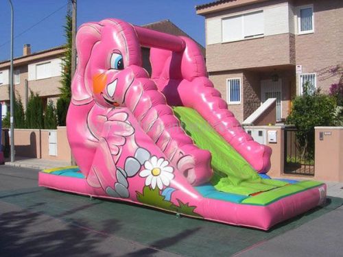 Pink Children Inflatable Single Slide