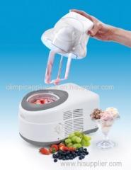 Self-cooling ice cream machine