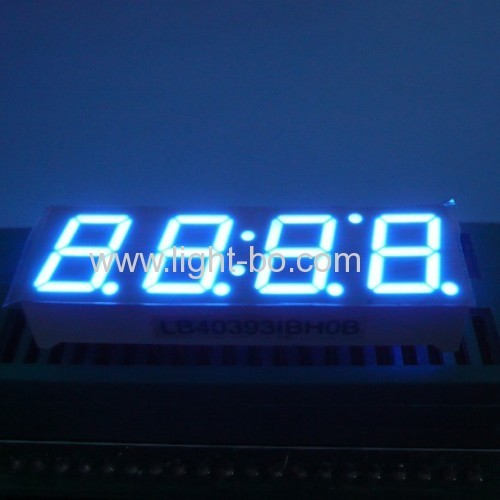 Super bright green common anode 0.39 inch 4 digit 7 segment led displays