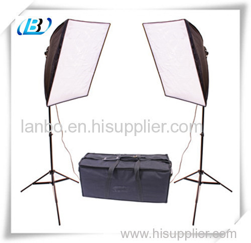 Quick Folding Softbox Continuous Lighting Stand kit with carry case