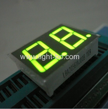 Dual digit 0.56" common anode super bright green seven segment led numeric disdplays