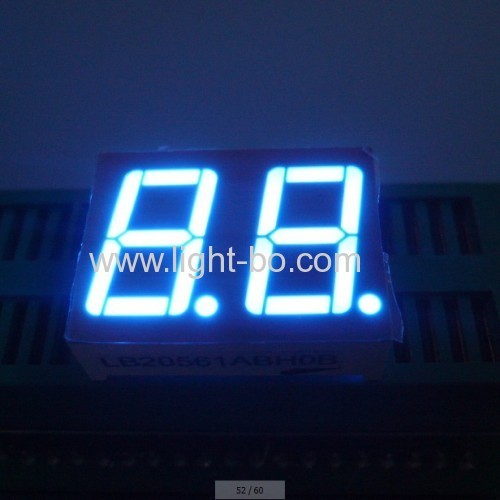 Dual digit 0.56" common anode super bright green seven segment led numeric display