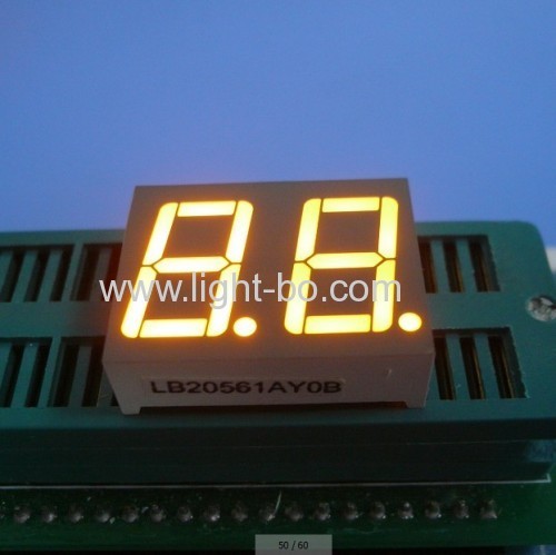 Dual-digit 0.56  common Cathode Ultra white 7 segent led display