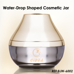 Water drop shaped unique cream jar for cosmetic packaging