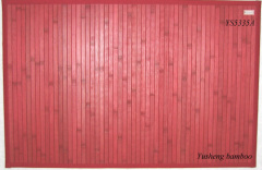 Red Bamboo Felt Rug