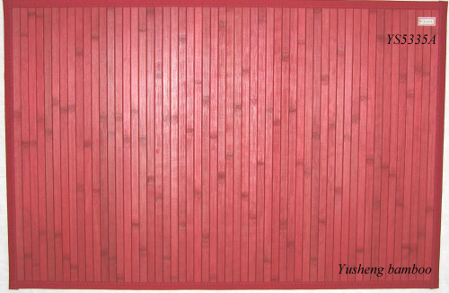 Red Bamboo Felt Rug