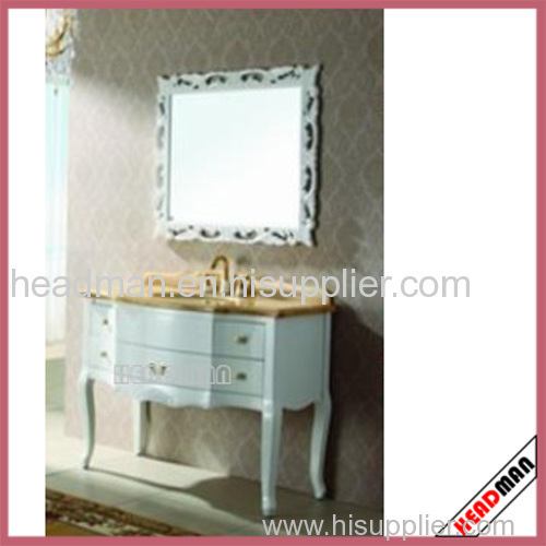 High Gloss Painting, PVC Coating Bathroom Cabinet