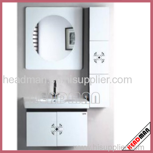 Fsc MDF Bathroom Cabinet with PVC Cover