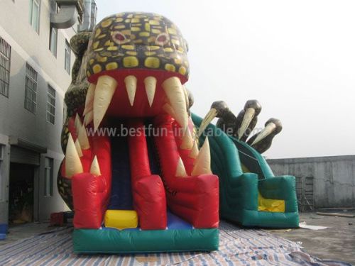 Front Load Inflatable Slide Raptor