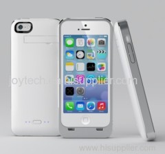 2200mAh Battery Case for iPhone 5 in White