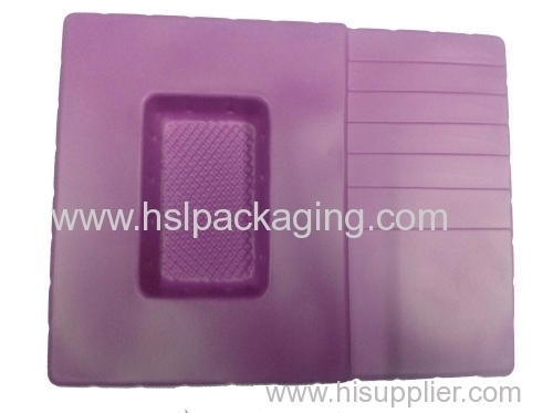 factory provide ps flocking blister tray for wine packaging