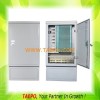 Outdoor SC type 288 fibers SMC fiber optic street cabinet with 10 plastic case slots