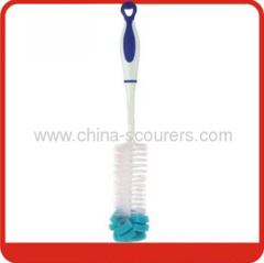 Multifunctional plastic cleaning bottle brush